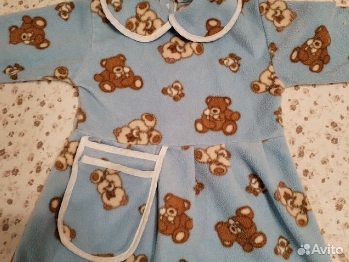 Теплое платье для девочки