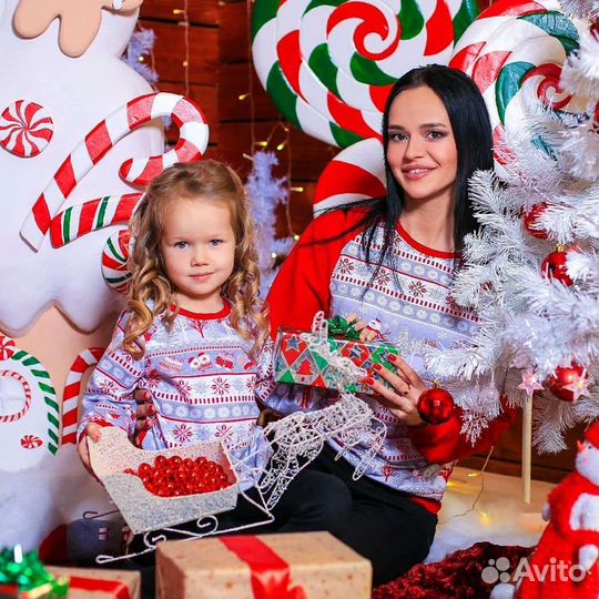 Новогодние свитера для семейной фотосессии