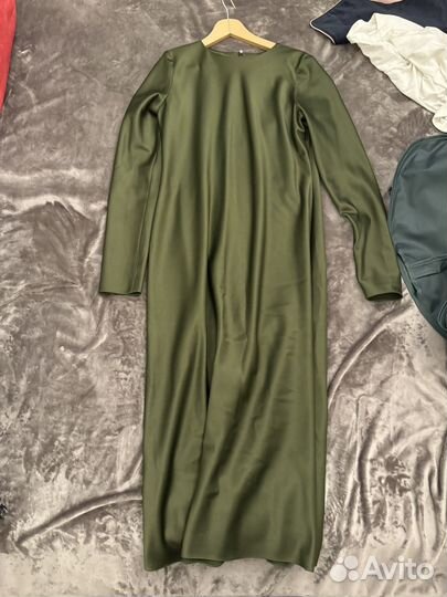 Платье m темно-зеленое