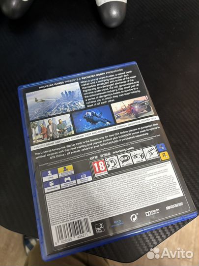 Диск на ps4 gta 5