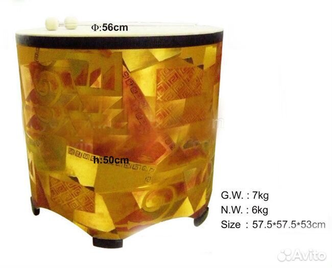 Барабан на ножках. H50 см, D56 см. DHD56B-1