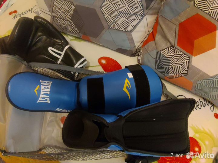 Боксерские перчатки Green Hill защита Everlast