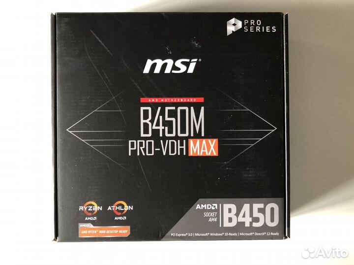 Материнская плата MSI B450 PRO VDH MAX