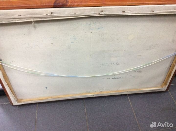 Картина на холсте-водопад в кедровой роще