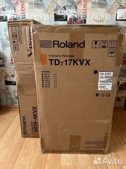 Барабаны Roland TD-17KVX + рама MDS-4KVX