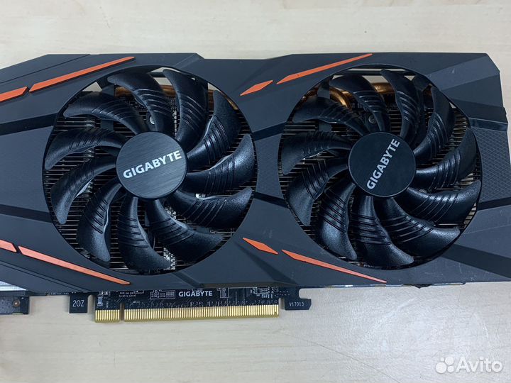 Видеокарта gigabyte RX 580 gaming-8GD-MI