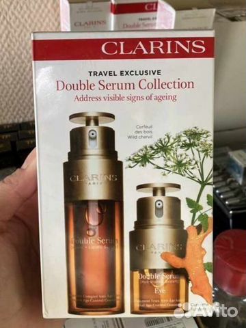 Набор сывороток Clarins 2 в 1 лицо и глаза