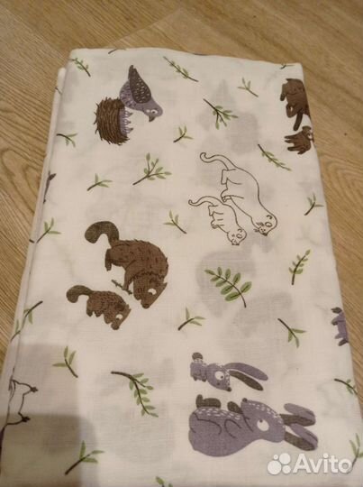 Муслиновый плед - одеяло 125х134см + 1 пеленка