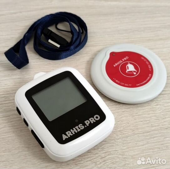 Кнопка вызова персонала/Пейджер на пояс официанту