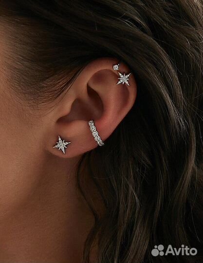 Прокол ушей детям серьги подарок Пирсинг нос