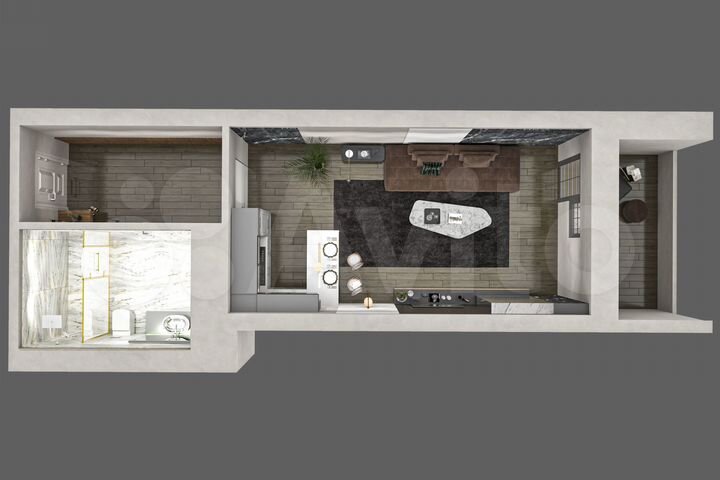 Квартира-студия, 25,2 м², 3/26 эт.