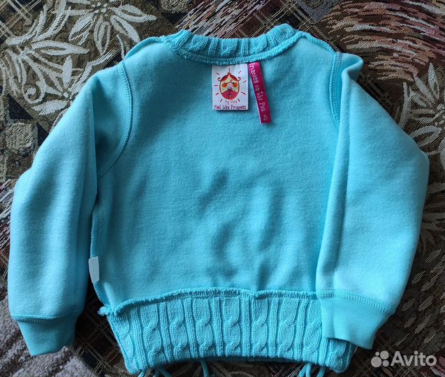 Утепленная кофта на девочку