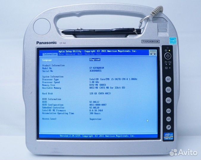 Планшет ноутбук Panasonic toughbook CF H2 H1