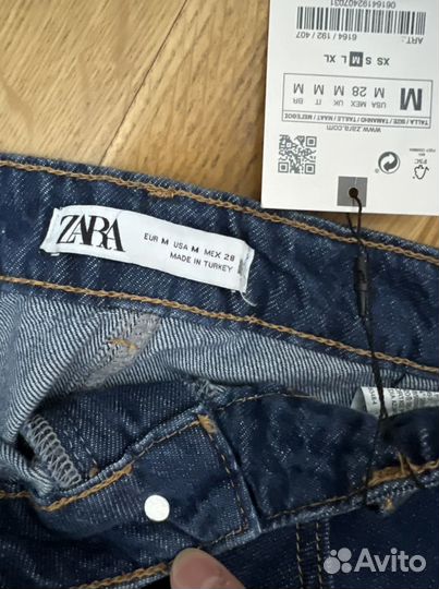 Джинсовая юбка Zara миди новая