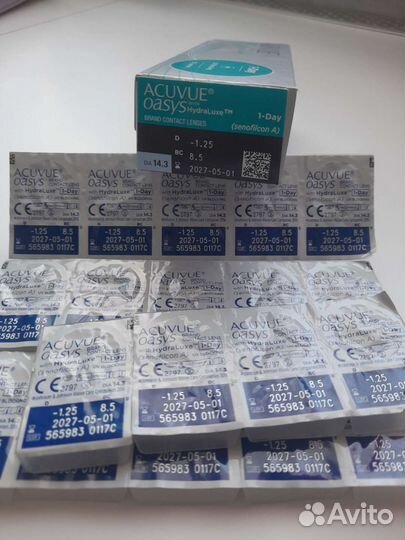 Линзы контактные однодневные acuvue
