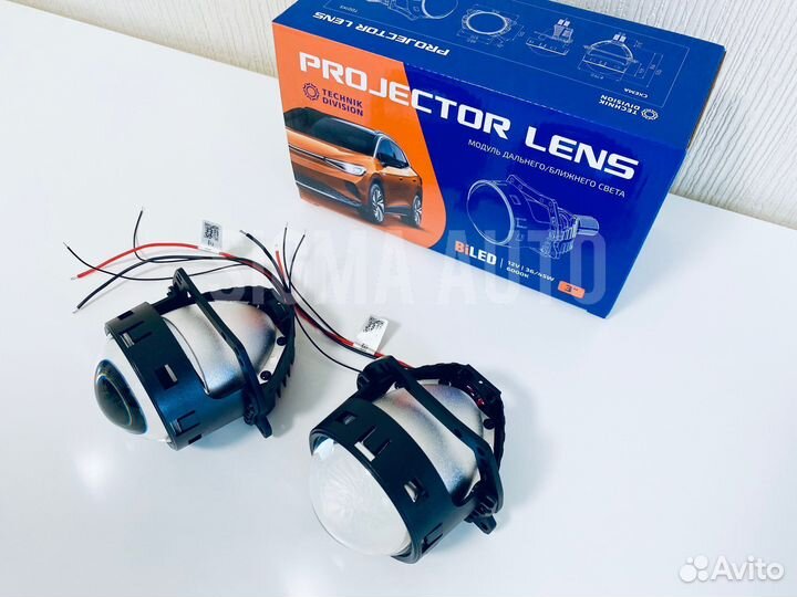 Диодные би лед линзы мтф MTF Biled 12В 3.0’’