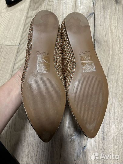 Балетки Aldo 38 кожа плетеные нарядные