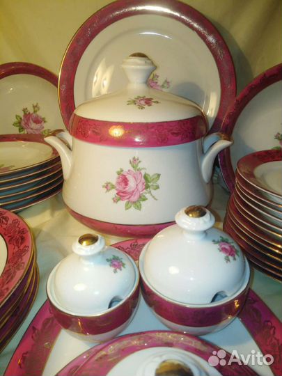 Столовый сервиз гдр розы