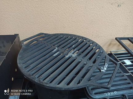 Решетка гриль на мангал чугунная и нержавейка