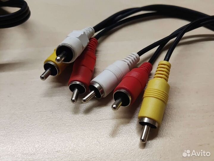 Кабель мини джек три тюльпана. аудио видео 1.5 м