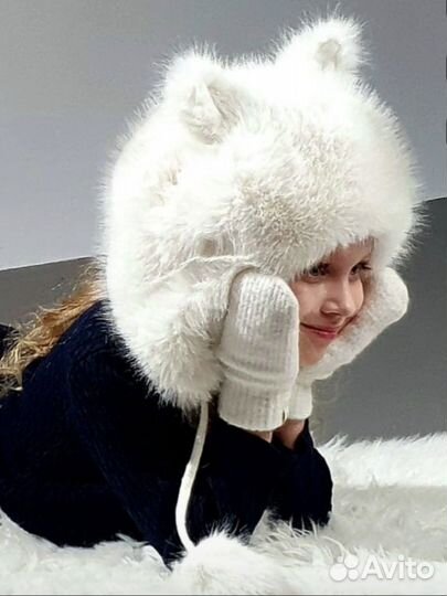 Шапка зимняя для девочки новая