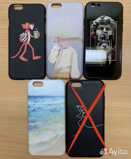 Чехлы на iPhone 6/6s (4 шт)