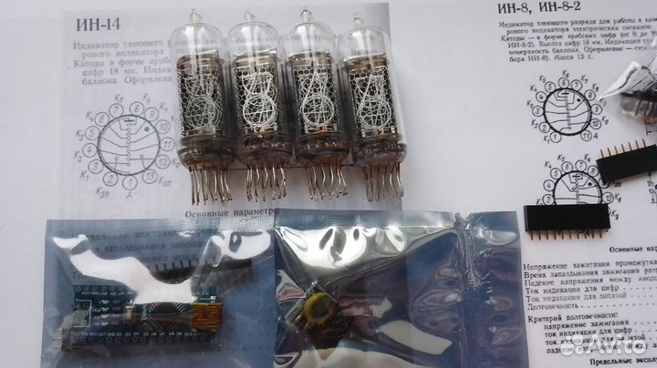 Радиоконструктор часы Nixie Clock на гри ин-14 LED