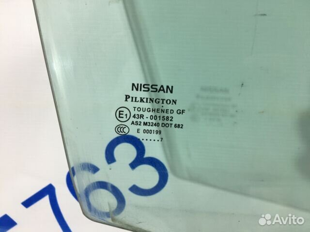 Стекло двери перед прав nissan qashqai J10 2.0 ат