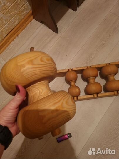 Массажер для спины деревянный