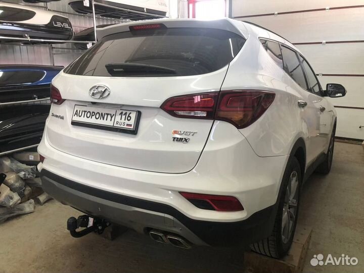 Фаркоп Hyundai Santa Fe 2012-2019 корейской сборки