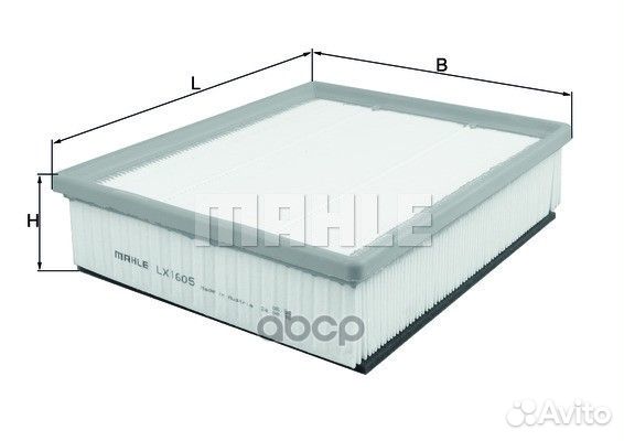 Фильтр воздушный LX1605 Mahle/Knecht