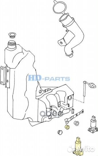 Насос омывателя стекол 118435 HD-parts