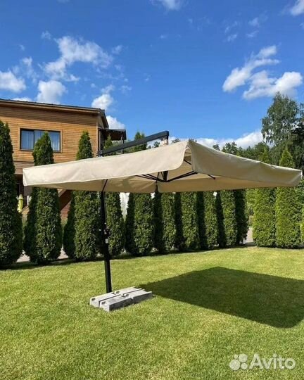 Зонты для дачи и сада на боковой опоре