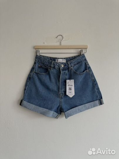 Джинсовые шорты stradivarius 36, 38