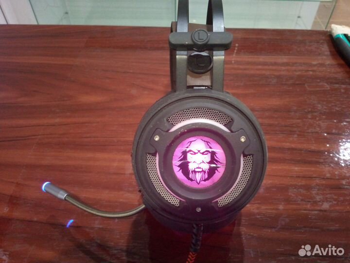 Компьютерная гарнитура Qumo Atlantis, черно-коричн