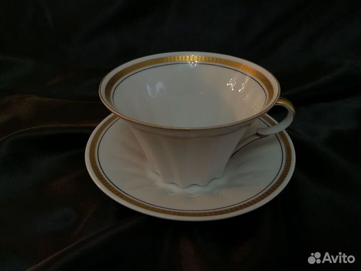 Редкая чайная пара. Фарфор, лфз 1950-е