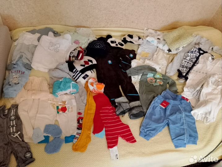 Пакет теплых вещей на новорожденного мальчика