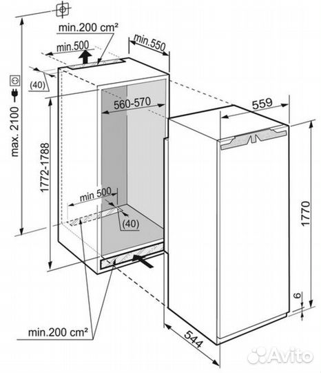 Холодильник Liebherr IKB 3550 Новый