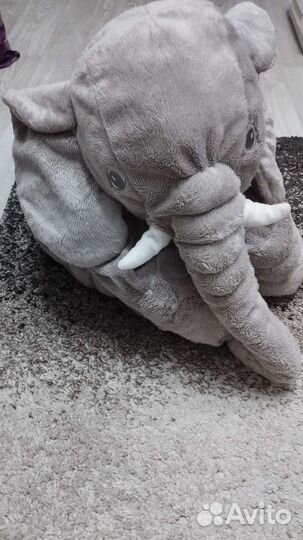 Слон игрушка мягкая большая, Икеа