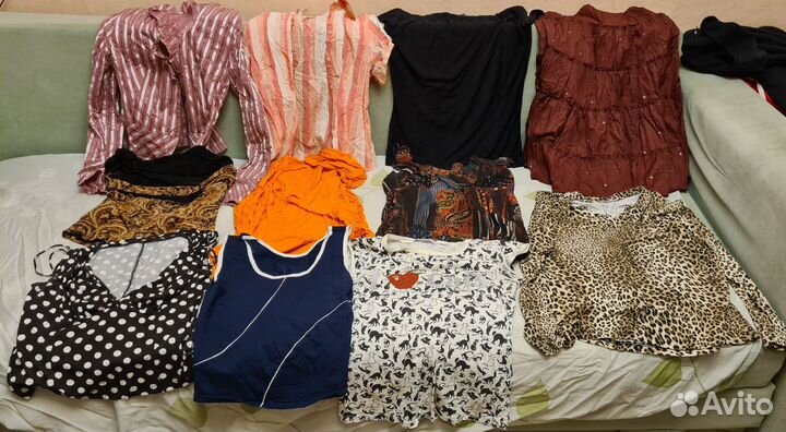 Женские вещи пакетом р. 48, 12,5 кг, бу