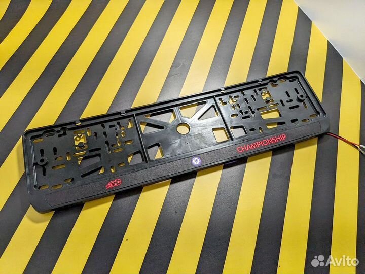 Номерная рамка c вашим логотипом и дизайном