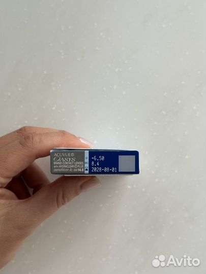Линзы acuvue oasys -6.50