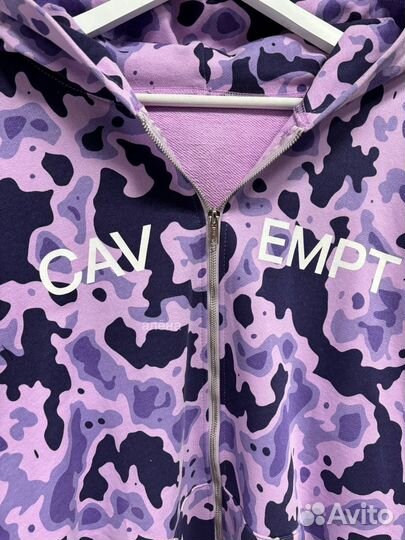 Зип худи от Cav Empt камуфляж фиолетовое