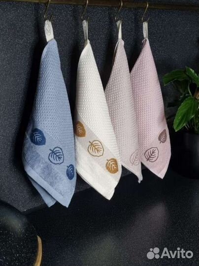 Кухонные полотенца вафельные хлопок набор