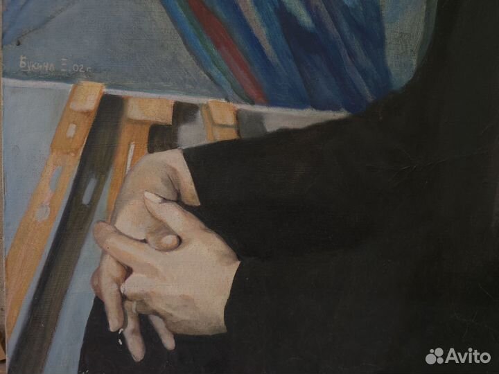 Картина маслом Автопортрет художницы, 2005 год