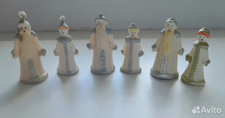 Елочные игрушки Малютка парные фигурки