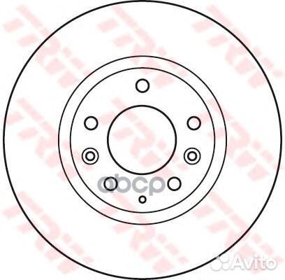 Диск тормозной передний mazda CX-7, CX-9 DF4958