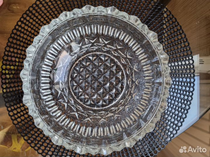 Салатница хрустальная СССР 2 шт