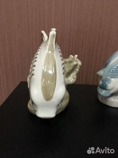 Рыба карп фарфоровая статуэтка СССР