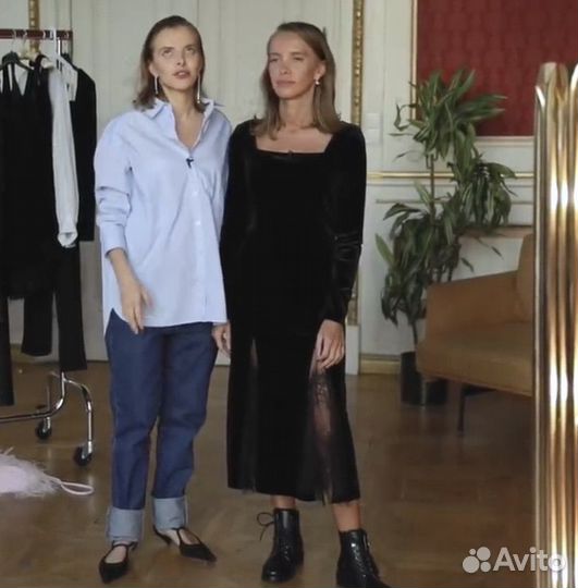 Платье из бархата 12 storeez размер XS